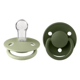 BIBS - Set 2 suzete De Lux Silicon, tetina rotunda, marime universala