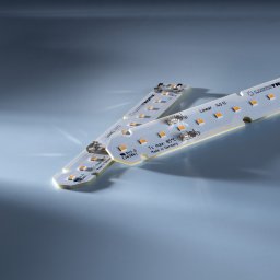 Lumibar-14-4080 Samsung LED Strip alb pur CRI80 4000K 414Klm 125mA 15V 12 LED-uri 14cm modul (2958lm/m 14W/m)