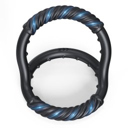 Paloqueth Dual Soft Silicone Erection Ring Black