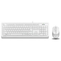 Tastatura Kit F1010 cu fir, alb