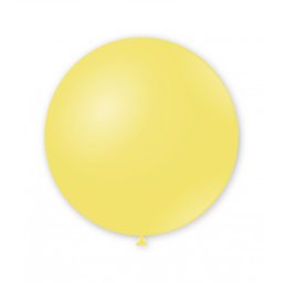 Balon latex jumbo galben mustar 83 cm