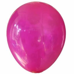 Set 2 baloane latex jumbo magenta clear 46 cm