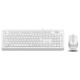 Tastatura Kit F1010 cu fir, alb