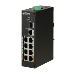 Switch PoE industrial 8 + 1 + 1 porturi Dahua PFS3110-8ET-96
