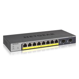 Switch Netgear GS110TP, ProSAFE 8 porturi Gigabit POE, 2 Gigabit Fiber