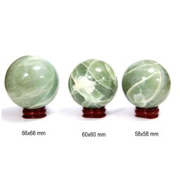 Sfera Piatra Lunii Gri Minerala Naturala 58-66 x 58-66 mm - 1 Buc
