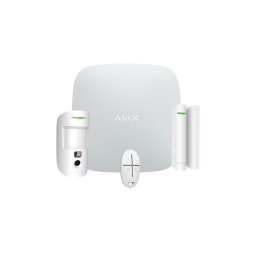 Kit alarma StarterKit Plus, wireless, LAN, 2G/3G si Wi-Fi, alb, Ajax