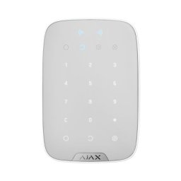 Tastatura cu cititor carduri, wireless, alb, Ajax KeyPadPlus