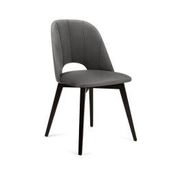 Sscaun de sufragerie BOVIO 86x48 cm gri/fag