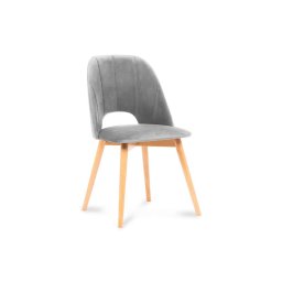 Scaun de dining TINO 86x48 cm gri/stejar deschis
