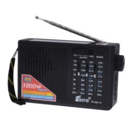 Radio portabil cu incarcare solara si acumulator portabil FP 801 S