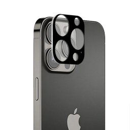 Folie Camera pentru iPhone 15 Pro - Techsuit Full Camera Glass - Black