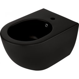 Vas bideu suspendat din ceramica neagra ,Deante Peonia