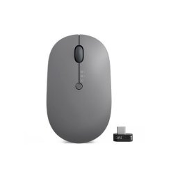 Mouse Wireless Lenovo Go, Bluetooth, Optic, 2400 DPI, USB-C, Gri