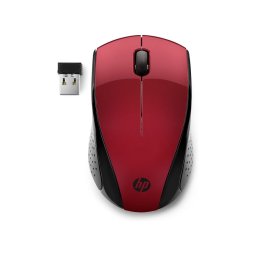 Mouse Wireless HP 220, USB, Negru/Rosu