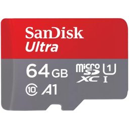 Card de memorie SanDisk Ultra microSDXC, 64 GB,140MB/s, A1, Class 10, UHS-I, SD Adapter