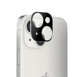 Folie Camera pentru iPhone 15 - Techsuit Full Camera Glass - Black