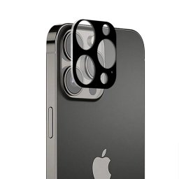 Folie Camera pentru iPhone 15 Pro - Techsuit Full Camera Glass - Black