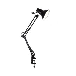 Lampă de birou cu clemă WORKER 1xE27/10W/230V, neagră