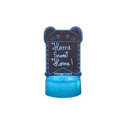 Lampa decorativa 3D halber, Panda, Alb