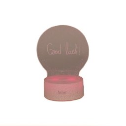 Lampa decorativa 3D halber, Glob, Alb