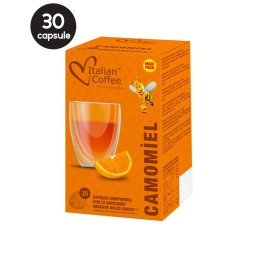30 Capsule Italian Coffee Ceai Musetel cu Miere si Portocala - Compatibile Dolce Gusto