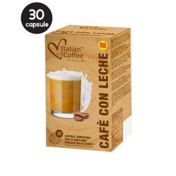 30 Capsule Italian Coffee CaffeLatte - Compatibile Dolce Gusto