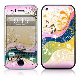 Folie Design Skin Kit Apple iPhone 3G/3G S Decal Girl Flourishing Music