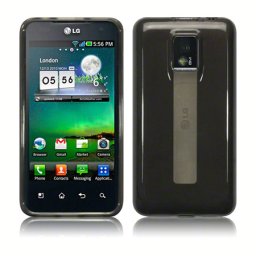 TPU Case LG Optimus 2X P990, smoke black
