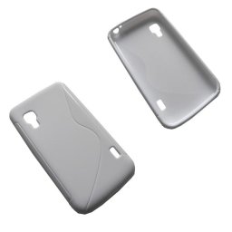 TPU S-Line Case LG Optimus L9 P760 (LG L9), white