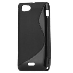 TPU S-Line Case SONY Xperia J ST26i, black