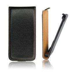 Samsung i9500 Galaxy S4 husa flip piele ecologica inchidere magnetica, black