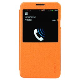 Samsung Galaxy Note 3 husa ROCK Ultraslim View Type Orange