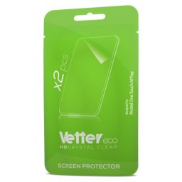 Set 2 folii de protectie Alcatel OT-5020 One Touch M`Pop Vetter ECO
