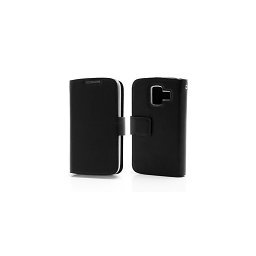 Huawei Ascend Y200 U8655 husa Cubz book piele ecologica, black