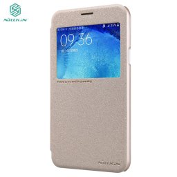 Samsung Galaxy J5 husa Book (carte) Nillkin Sparkle view, gold
