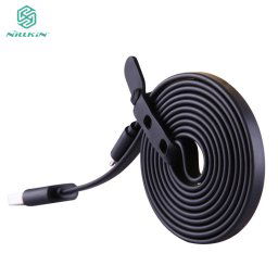 Cablu date si incarcare microUSB la USB Nillkin Flat, black
