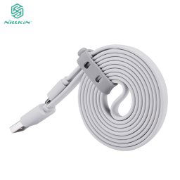 Cablu date si incarcare microUSB la USB Nillkin Flat, grey