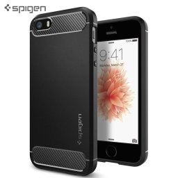 iPhone 5/5S/SE Husa Originala SPIGEN Case Rugged Armor Black