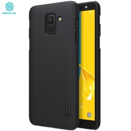 Husa Samsung Galaxy J6 (2018) - Nillkin Frosted Case, Black (folie de protectie inclusa)