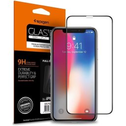Sticla Securizata Full Glue iPhone X/XS - Spigen Glass FC