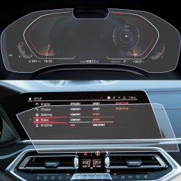 BMW X5 G05/G07 2019+ Set (2 buc.) Folii de Protectie pentru Ceasuri si Navigatie - HD-Premium FoliaTa