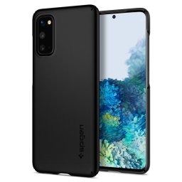 Husa Samsung Galaxy S20 - Spigen Case Thin Fit, Black