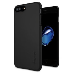 Husa iPhone 7/8 PLUS - Spigen Case Thin Fit, Black
