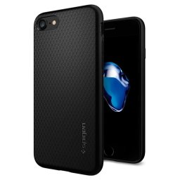 Husa Originala iPhone 7/8 /SE 2020 - SPIGEN Liquid Air, Black