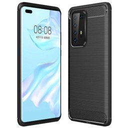 Husa Huawei P40 PRO - Gel TPU Carbon Fiber, Black