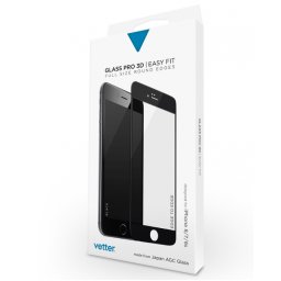 Sticla Securizata iPhone 6/7/8 - Vetter 3D Tempered Glass Easy Fit, Black