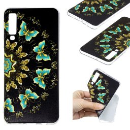 Husa Pentru Samsung Galaxy A7 (2018) - Gel TPU Colorized Butterfly