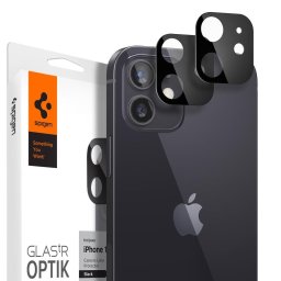 2 x Protectii Camera iPhone 12 - Spigen Optik.TR, Black