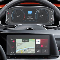 Volkswagen Golf 8 2021+ Set Folii de Protectie pentru Ceasuri de Bord si Navigatie 10.0" inch - HD-Premium FoliaTa